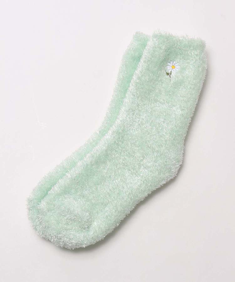 ≪SALE≫マーガレット刺繍ルームソックス