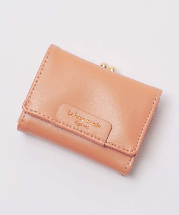 ≪SALE≫シンプルロゴがま口折財布