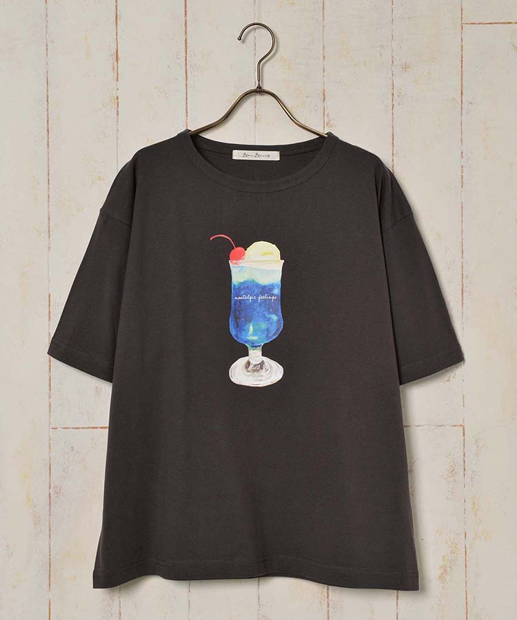 ≪OUTLET≫クリームソーダプリントTシャツ