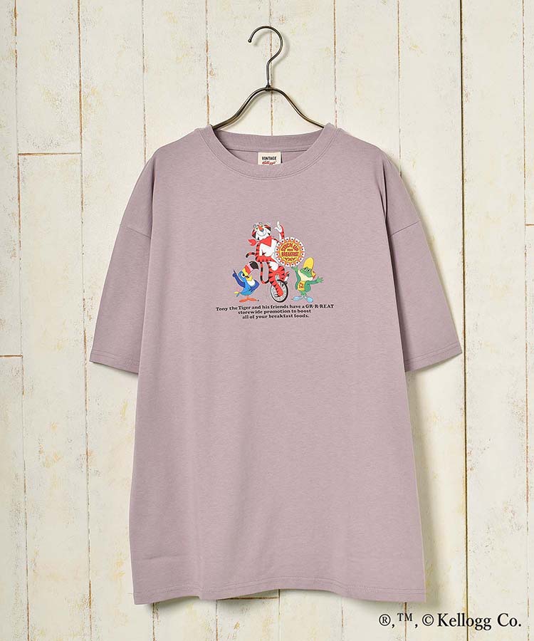 ≪OUTLET≫ケロッグイラストプリントオーバーTシャツ