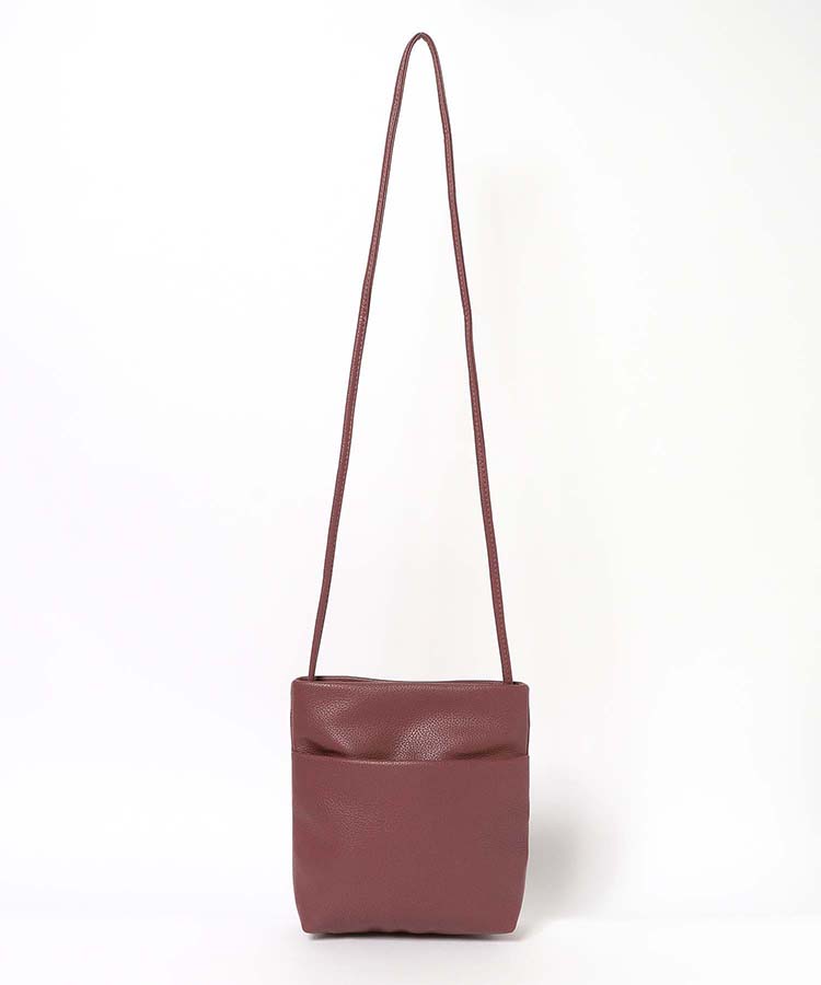 ≪SALE≫合皮シンプルポケットショルダー