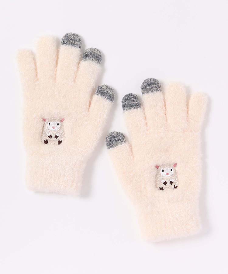アニマル刺繍グローブ