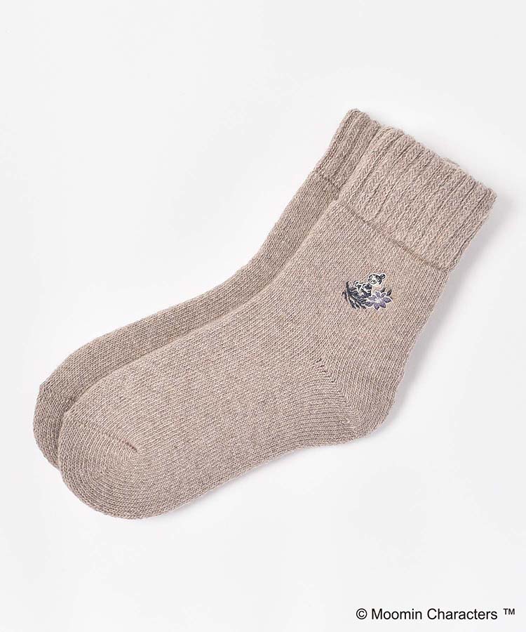 ≪SALE≫ミイ花刺繍パイルルームソックス