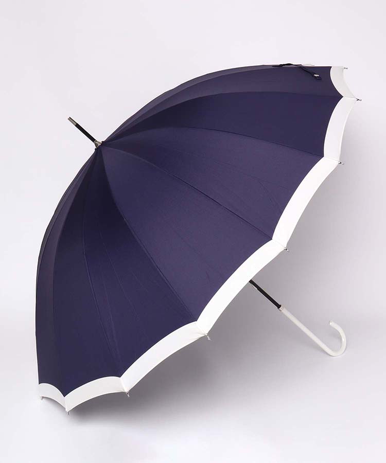 16フレームリムライン雨長傘