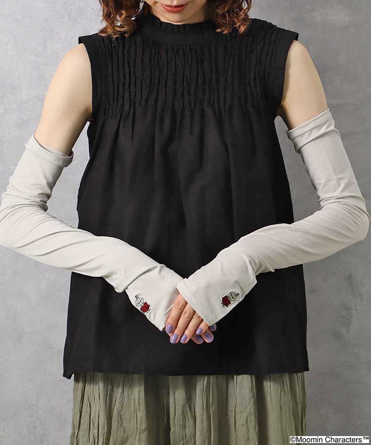 リトルミイ刺繍冷感ＵＶロンググローブ