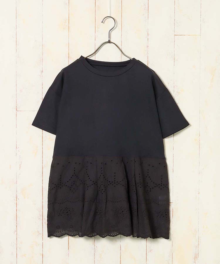 ≪SALE≫冷感カノコスカラップレース切替プルオーバー