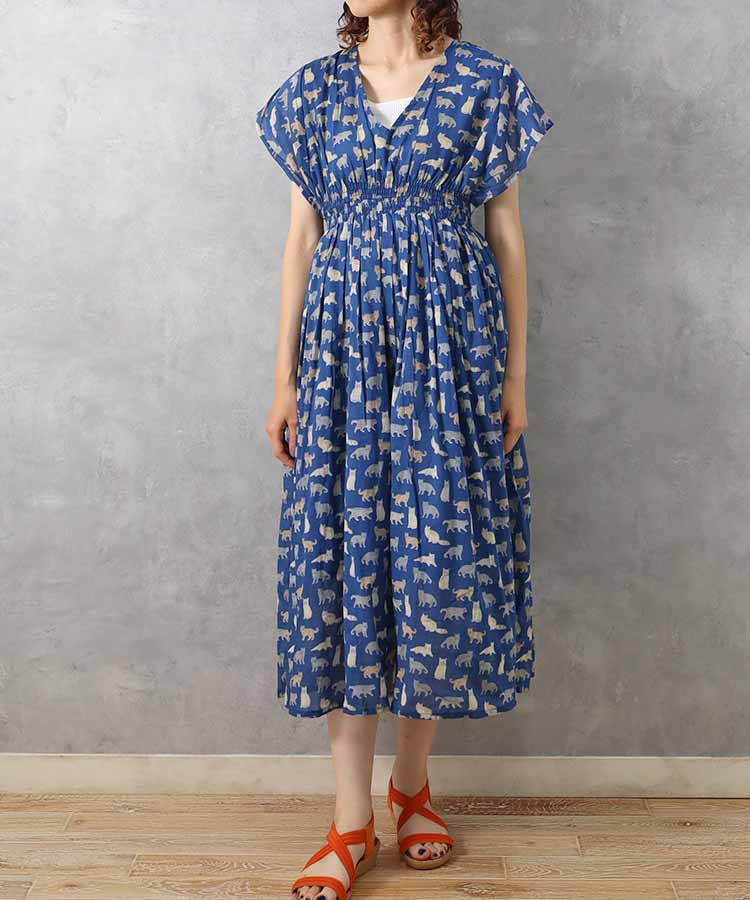 ≪SALE≫ネコ総柄ワンピース