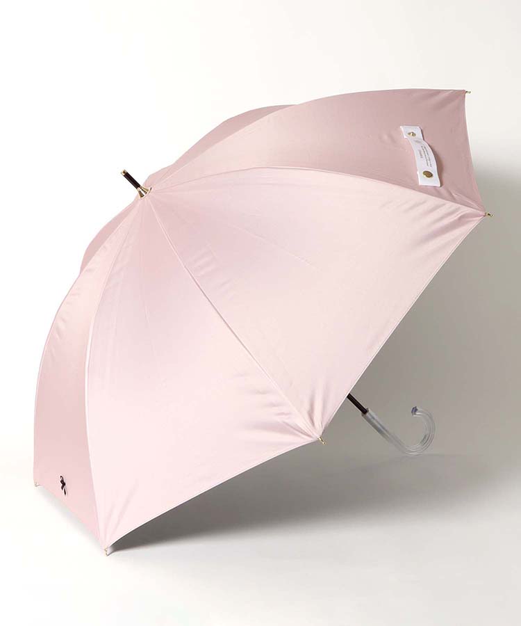 新品　近沢　日傘　晴雨兼用　薄ピンク　#ロサブラン　#サンバリア リボン晴兼長傘 晴雨兼用傘 晴兼長傘 雑貨 雑貨屋 日傘 長傘 傘