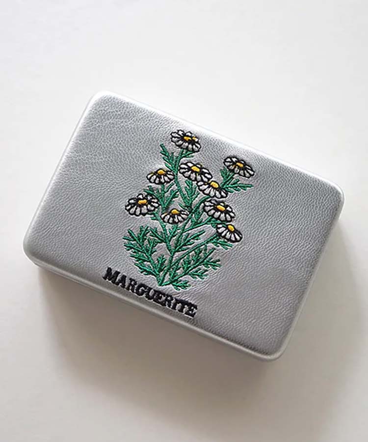 キャリング刺繍コンパクトミラーケース