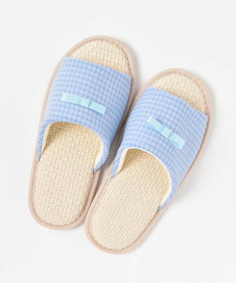 ≪SALE≫リップルチェックルームシューズ