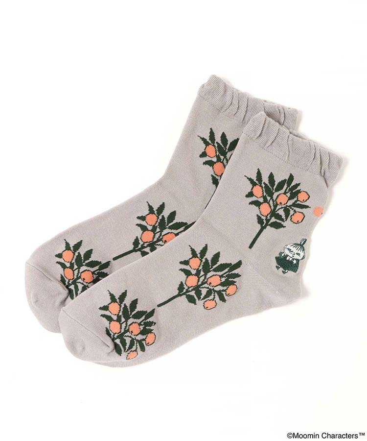 リトルミイ刺繍ツリーロークルーソックス