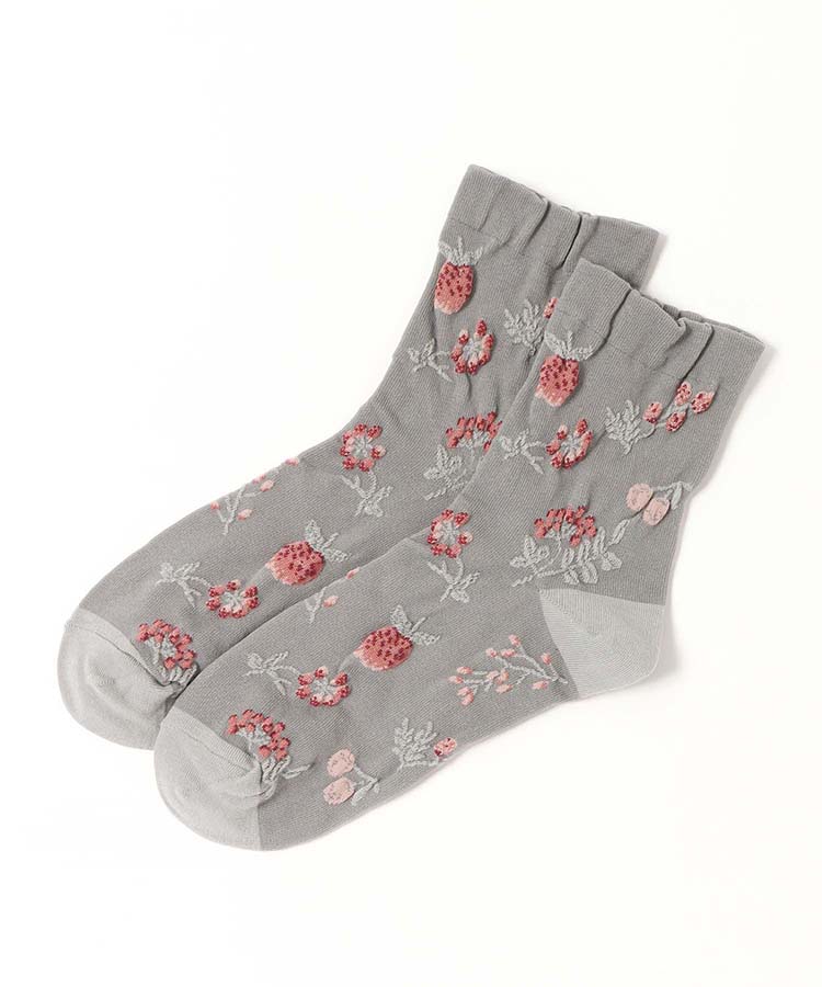 逆スパフルーツロークルーソックス