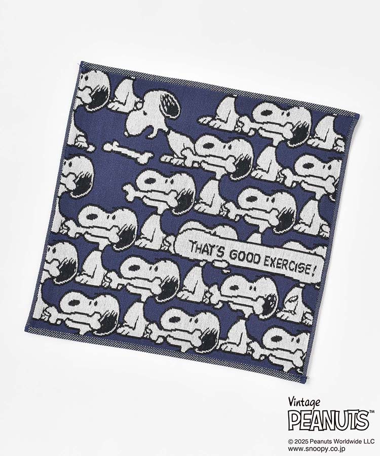 PEANUTS GOOD EXERCISE三重ガーゼハンカチ