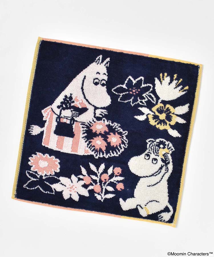 MOOMIN 植物と仲間たちタオルハンカチ