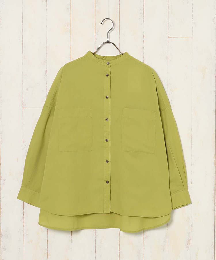 バンドカラーシャツ