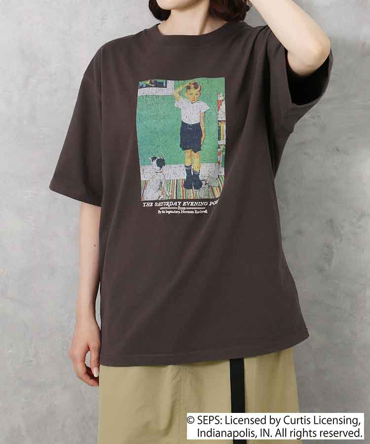 BOY＆DOGプリントTシャツ