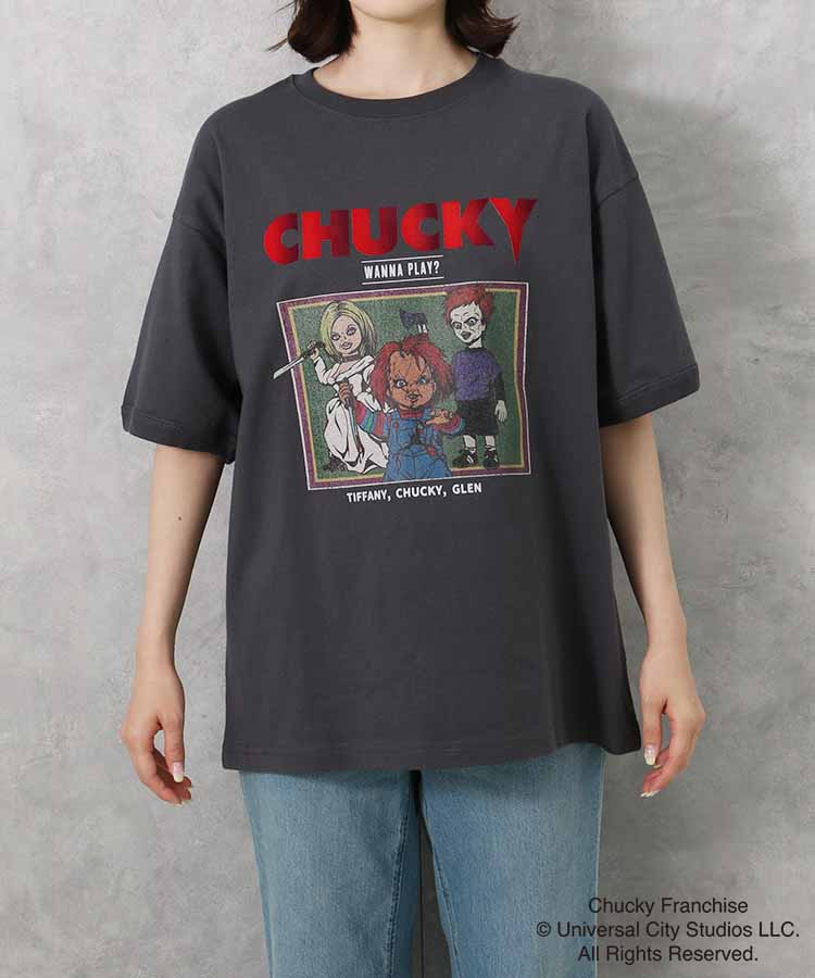 CHUCKYバンド風イラストTシャツ