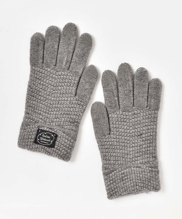 ≪SALE≫スマホタッチシンプルニットグローブ