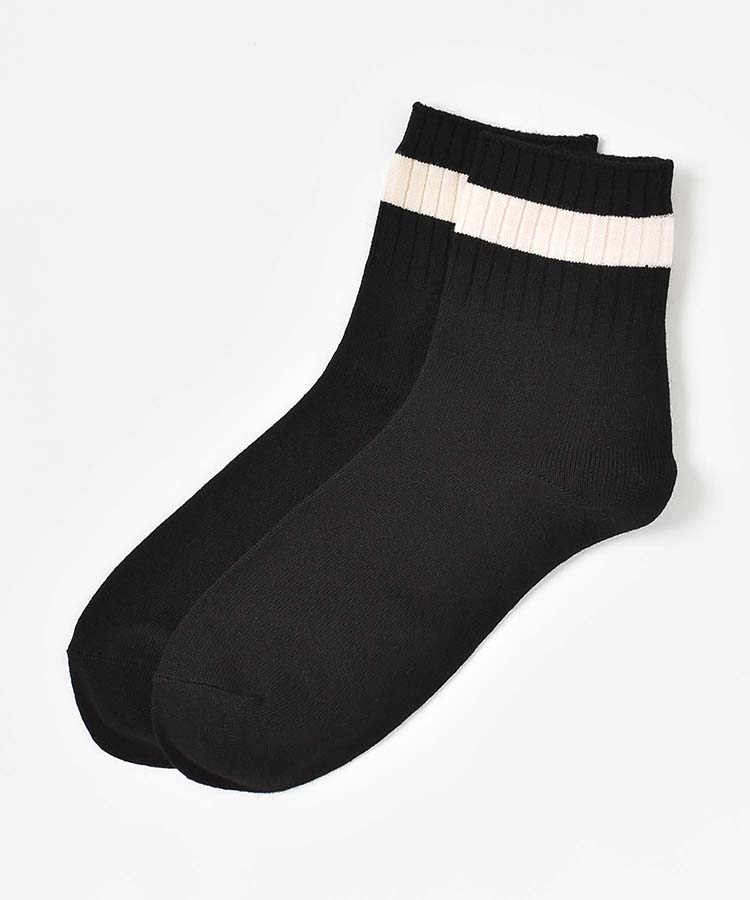 ゴム口アメリブラインクルーソックス