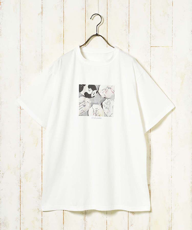CYILABOプリントTシャツ