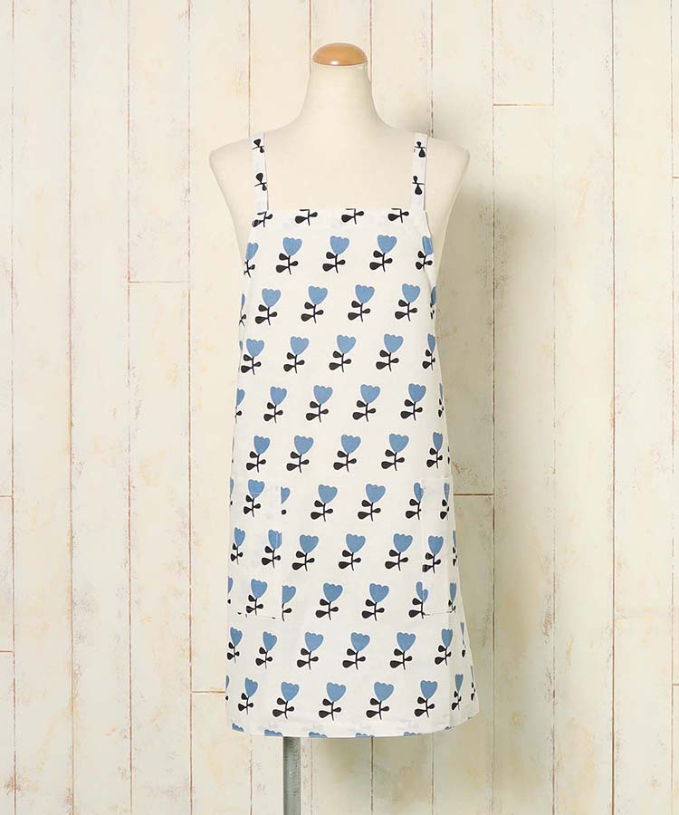 プリント総柄エプロン