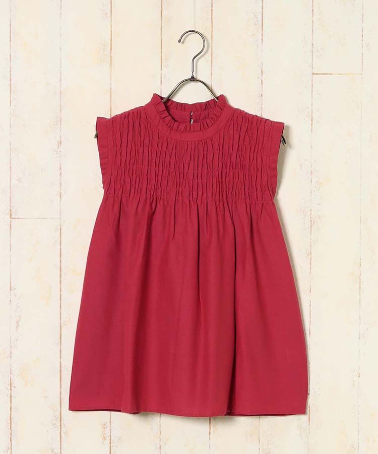 ≪SALE≫ノースリーブシャーリングブラウス