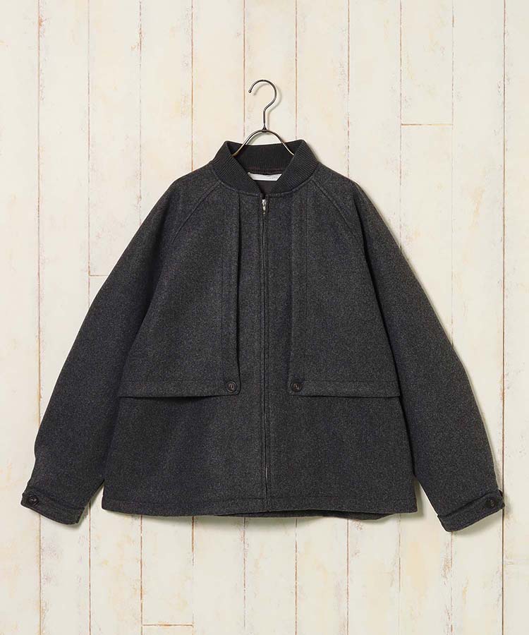 ウールライクブルゾン
