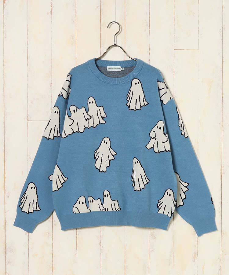 【WEB限定】アニマル総柄ニット