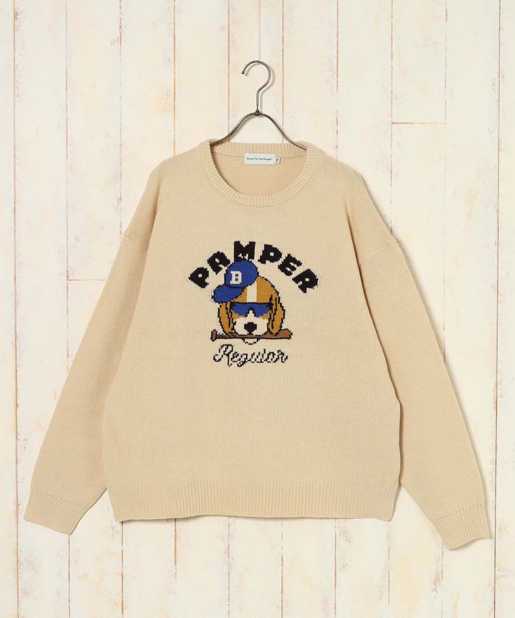 アニマルジャガードニット