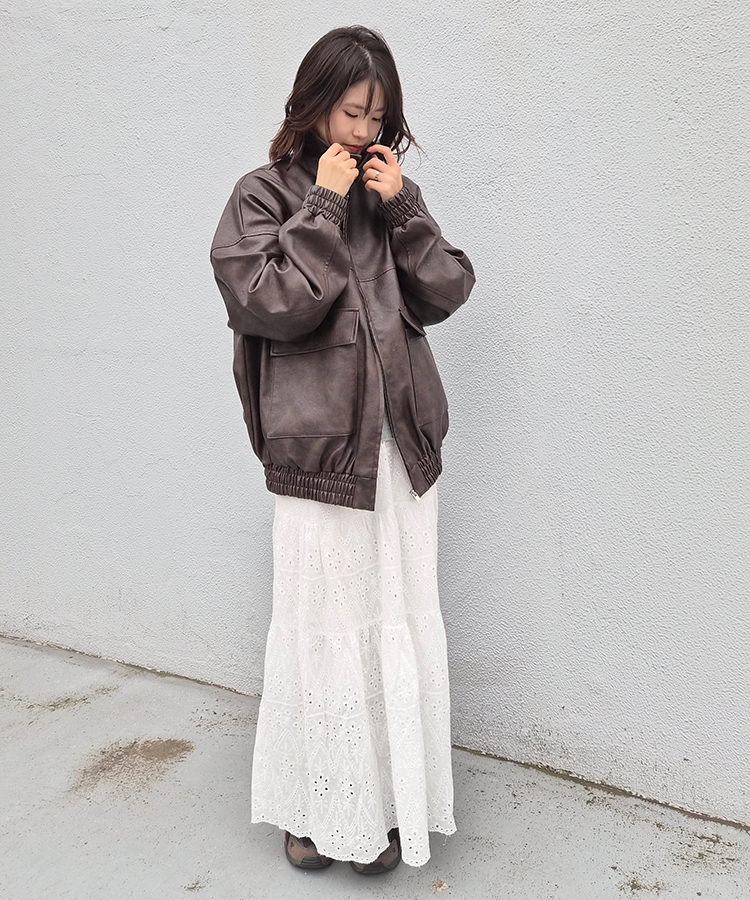 フェイクレザージャケット