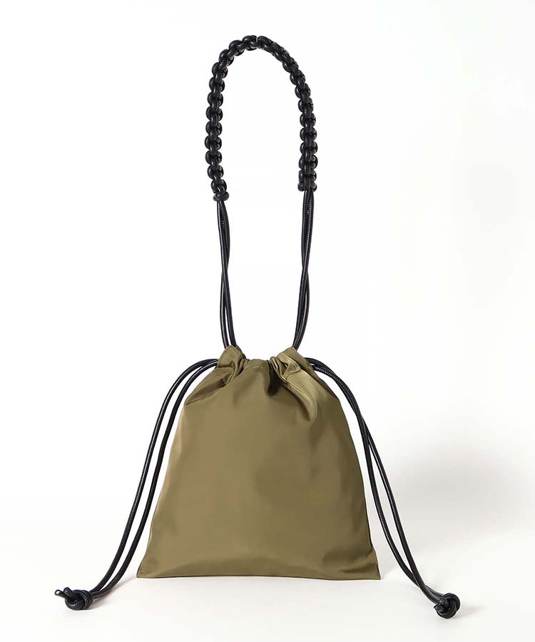 編み込み巾着ショルダー