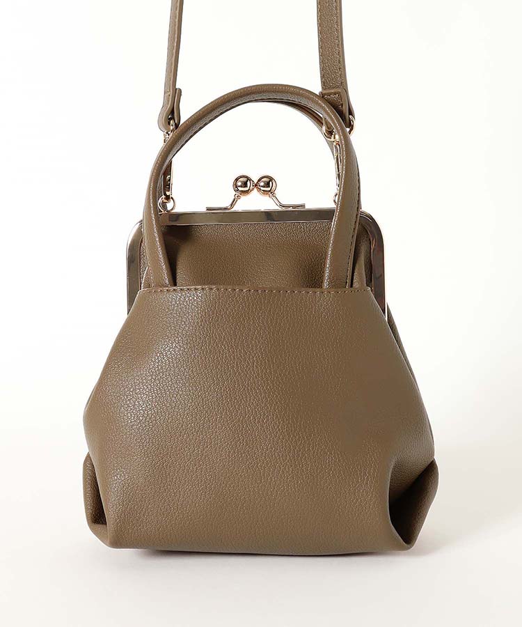 ハンドル付きがま口ミニショルダー