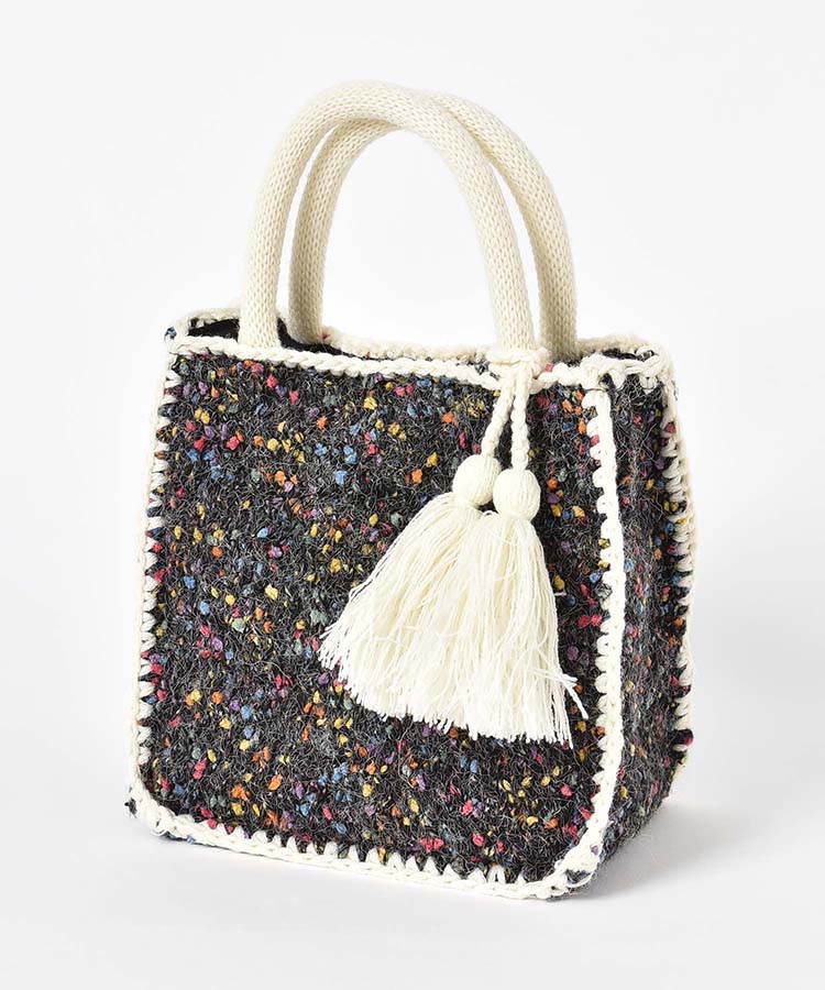 カラフルネップヤーンミニトート