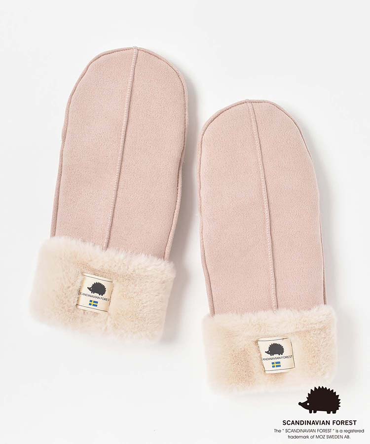 スカンジナビアンフォレスト スエード調ミトングローブ