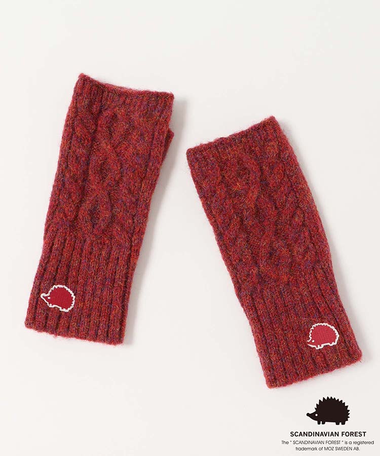 スカンジナビアンフォレスト  刺繍フィンガーレスグローブ