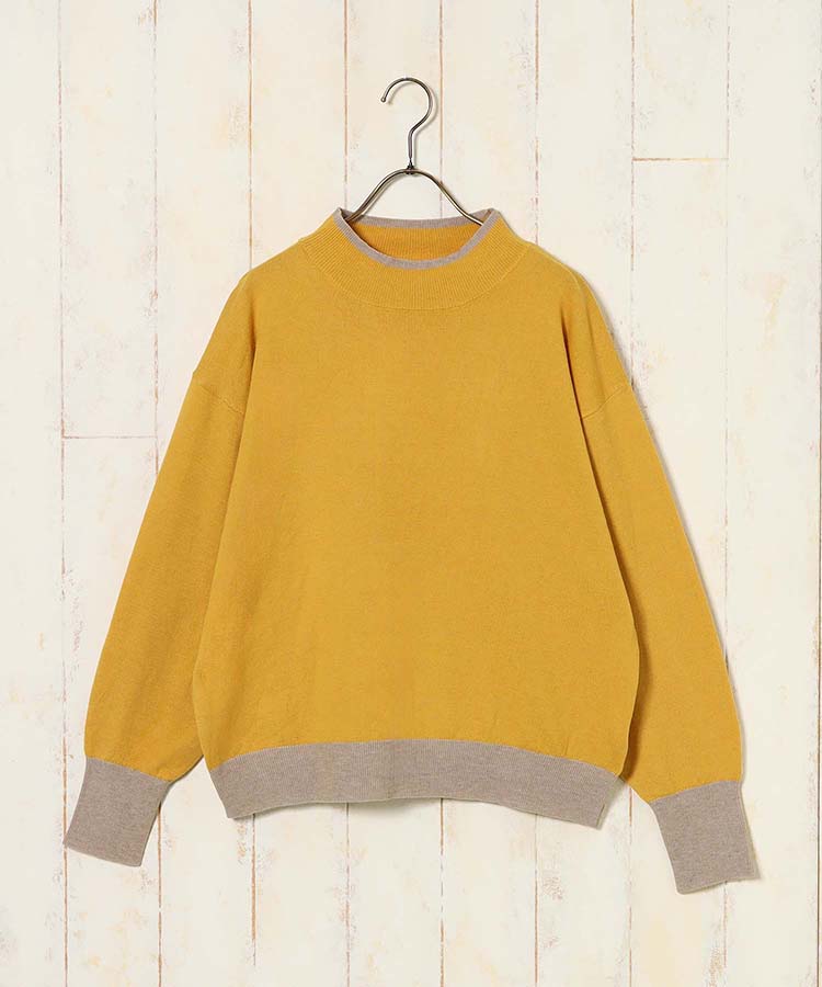 バイカラープルオーバー