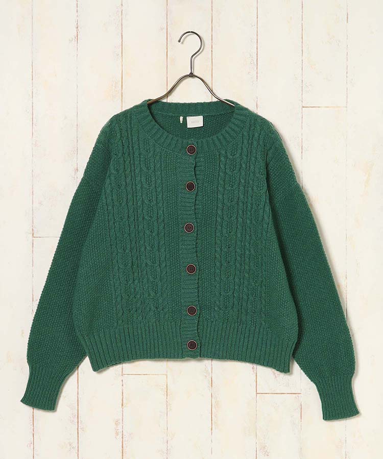 ケーブルカーディガン