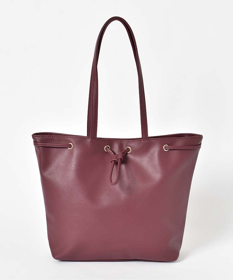 合皮フロントドロストトート