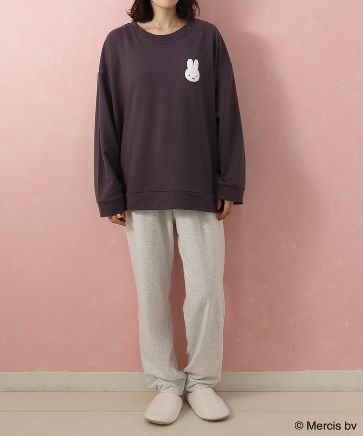 ミッフィーサガラミニ裏毛ルームウェア上下セット