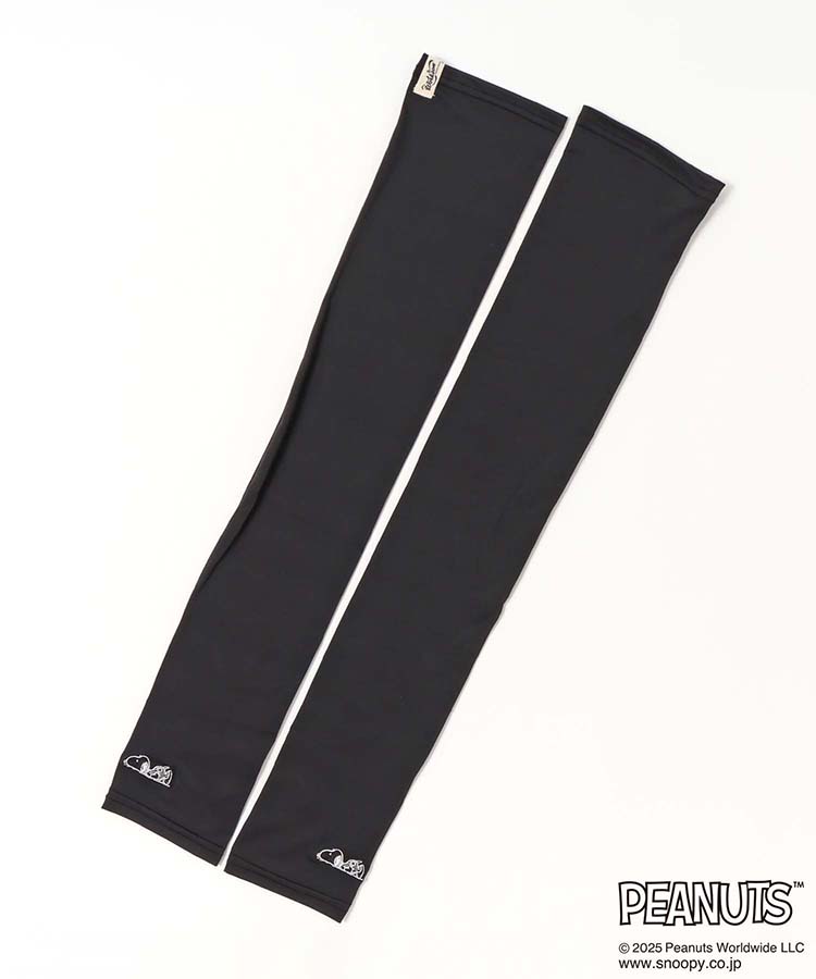 スヌーピー刺繍冷感UVロンググローブ