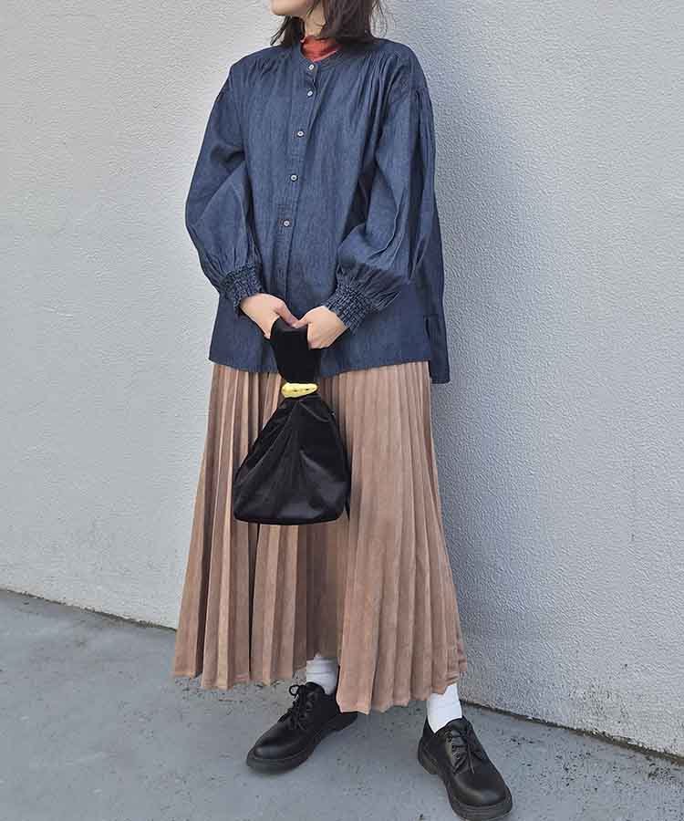 ベロアワンハンドルバッグ