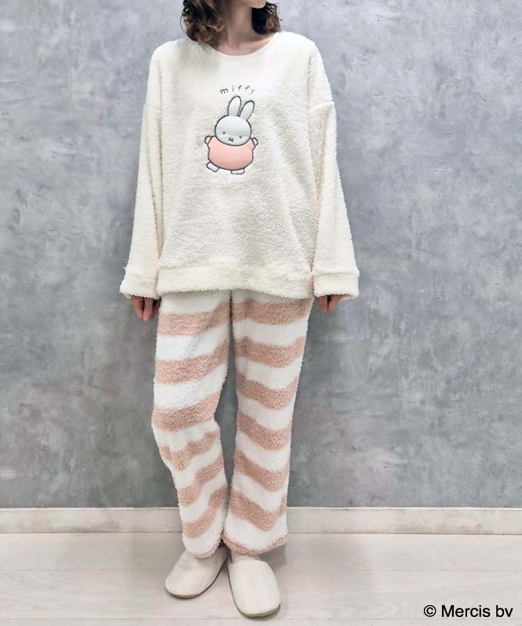 ミッフィーふわもこルームウェア上下セット