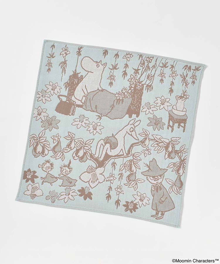 MOOMIN フラワーとフレンズ三重ガーゼハンカチ