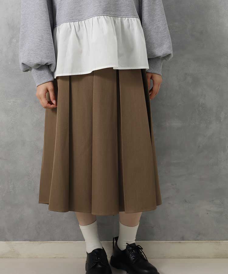le petaleボックスプリーツスカート