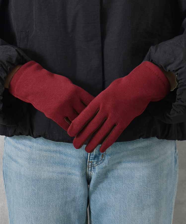 バイカラー指フードグローブ