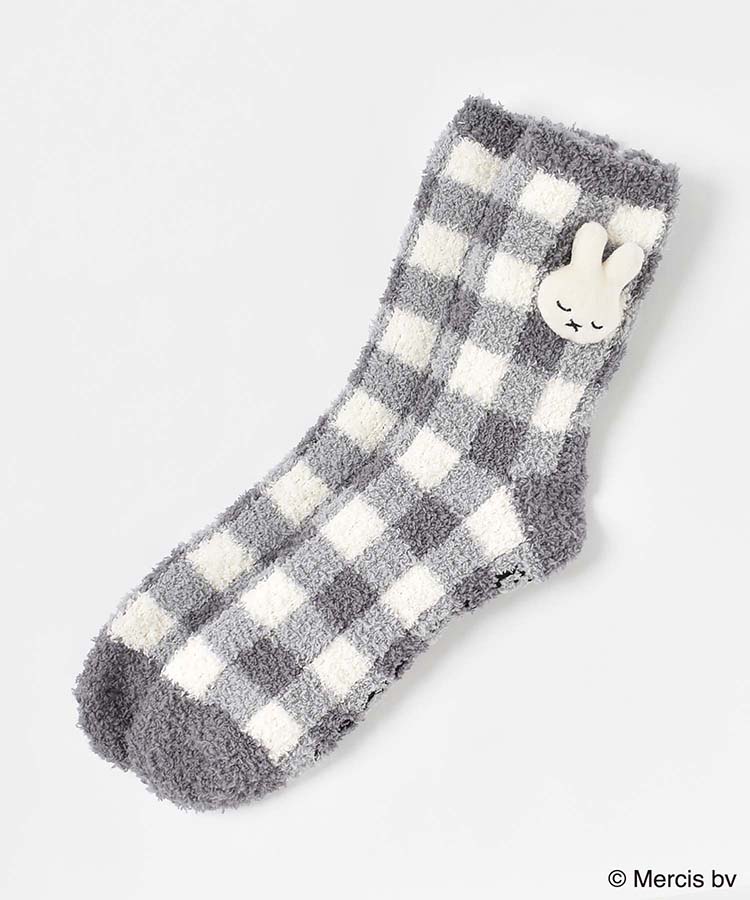 ミッフィーマスコット付ルームソックス