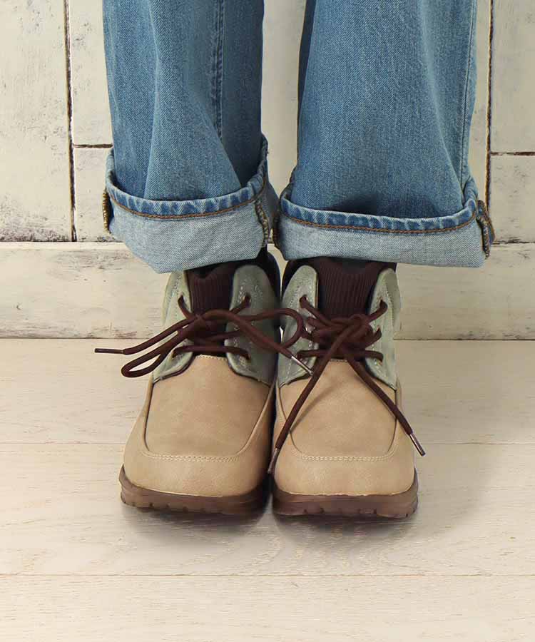 バイカラーライトスニーカー