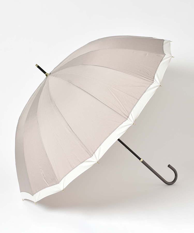 16フレームバイカラー雨長傘