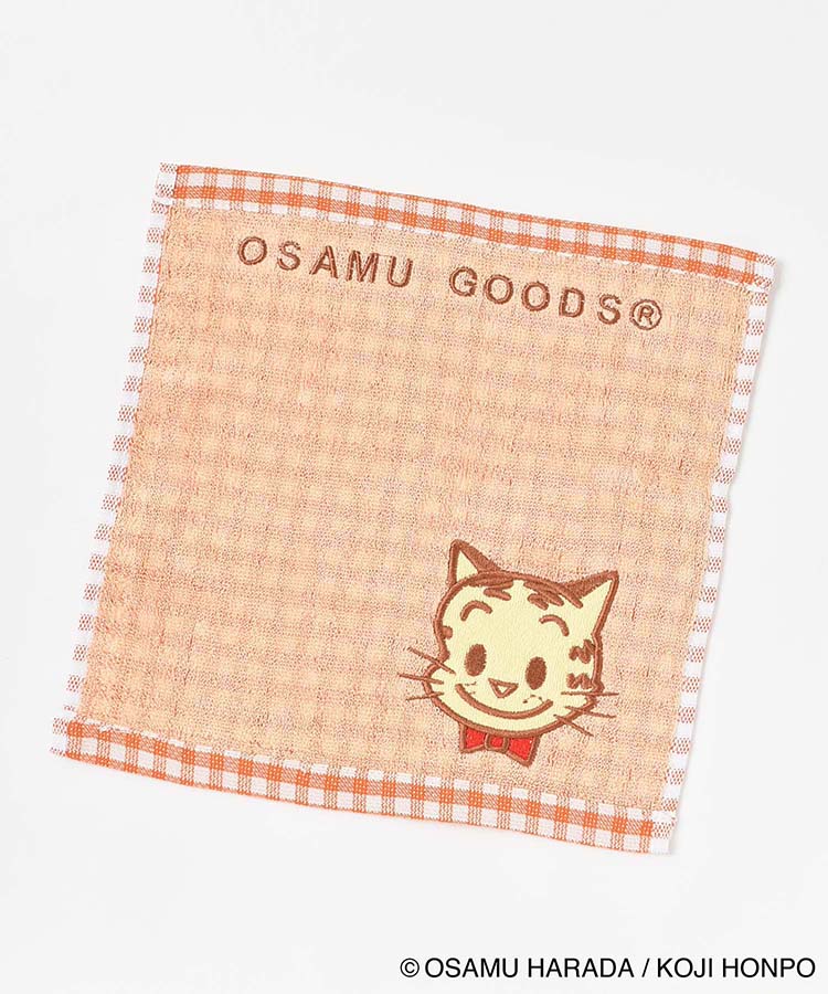 OSAMU GOODSアップリケ刺繍ミニタオル