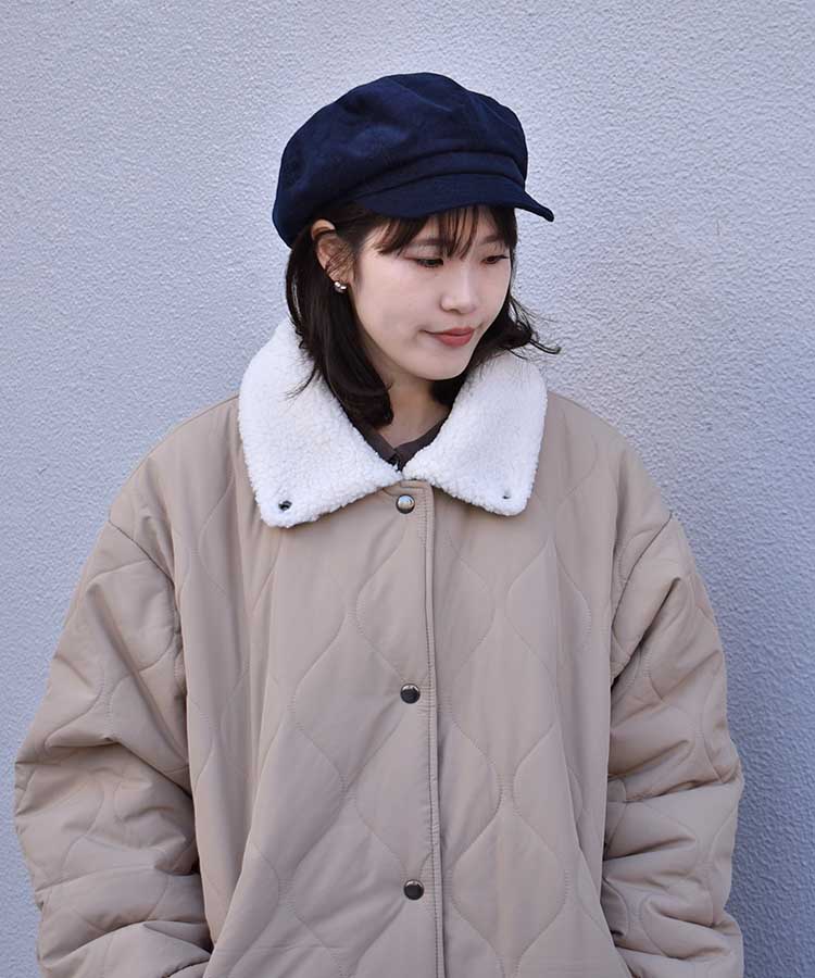 コーデュロイキャスケット